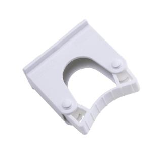 Toolflex Gerätehalterung 20 - 30 mm für Alu-Schiene | Halter weiß, Gummi weiß