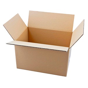 20 Nestler Wellpapp-Faltkartons 1-wellig braun 31,5 x 22,5 x 19,7 cm Außenmaß