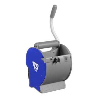 Zubehör/Ersatzteil: Rollenpresse "DRY" | grau/blau System mit bodenloser ergonomischer Presse, geeignet für Laschensystem