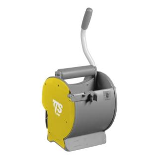 Zubehör/Ersatzteil: Rollenpresse "DRY" | grau/gelb System mit bodenloser ergonomischer Presse, geeignet für Laschensystem