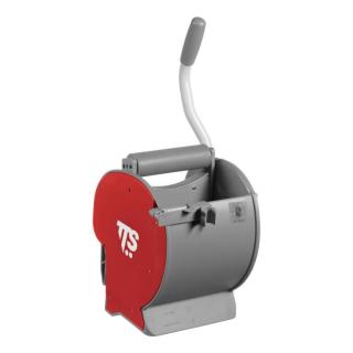 Zubehör/Ersatzteil: Rollenpresse "DRY" | grau/rot System mit bodenloser ergonomischer Presse, geeignet für Laschensystem