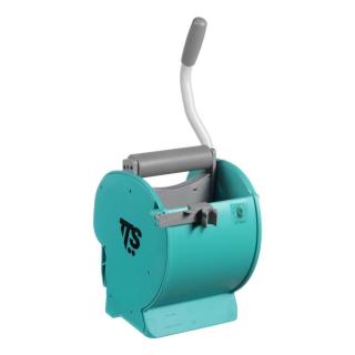 Zubehör/Ersatzteil: Rollenpresse "DRY" | grau/türkis System mit bodenloser ergonomischer Presse, geeignet für Laschensystem