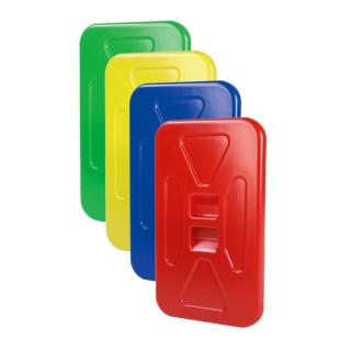 Zubehör/Ersatzteil: Kunststoff-Deckel für 120 Liter Abfalleinheit | blau passend für Chromserie SOLID und EDELSTAHL Serie, Deckel wird aufgelegt