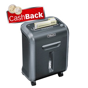 Fellowes Powershred 79Ci Aktenvernichter mit Partikelschnitt P-4 4 x 38 mm 16 Blatt schwarz