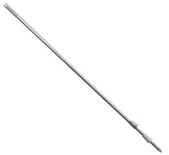 Aluminiumstiel/Teleskopstiel "haug", 1,04 m - 1,75 m |  weiß Außengewinde mit Innenachtkant, HACCP, Lebensmittelkonform 