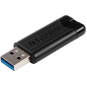 Verbatim USB-Stick PinStripe 3.0 schwarz 64 GB