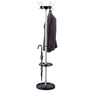 kerkmann Garderobenständer Public 8, 12 Haken, alusilber