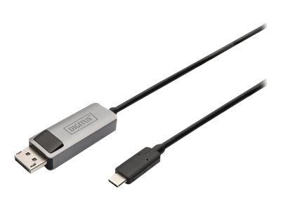 DIGITUS Bidirektional Adapterkabel, USB-C - DisplayPort, 1 m