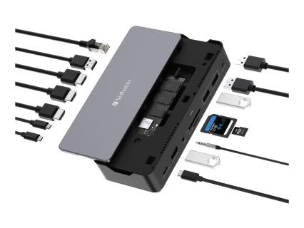 VERBATIM USB-C Pro Docking Station 15 Port SSD slot CDS-15S