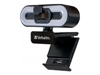 VERBATIM Webcam mit Mikro+Licht AWC-02 Full HD 1080p Autof retail