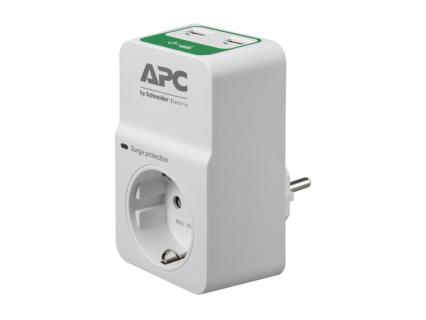 APC Essential SurgeArrest 1 Outlet 230V 2 Port USB Charger Germany