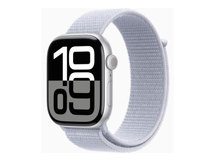 APPLE Watch Series 10 GPS + Cellular 46mm Silver Aluminium Case with Blue Cloud