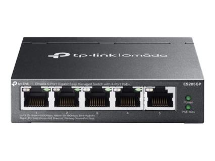 TP-LINK Switch 5x GE ES205GP 4-Port PoE+