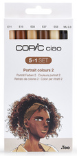 COPIC Marker ciao, 5+1 Set "Portrait 2