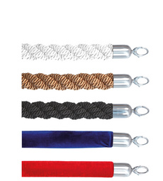 Securit Absperrsystem CLASSIC - Seil, schwarz / chrom