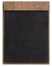 Securit Speisekarten-Halter "Walnut Leather", A4