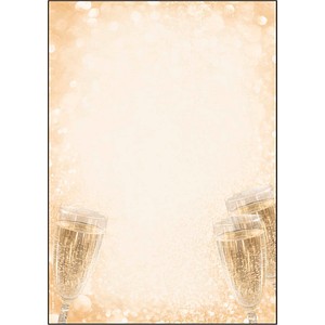 SIGEL Motiv-Papier Champagne, A4