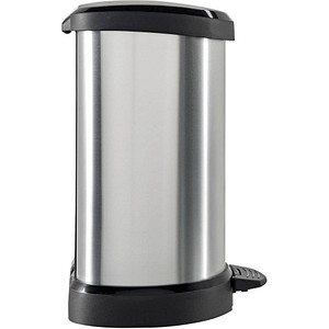 curver DECOBIN Mülleimer 20,0 l silbermetallic
