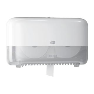 Tork Toilettenpapier-Rollen-Spender "Twin Midi T7" | weiß 