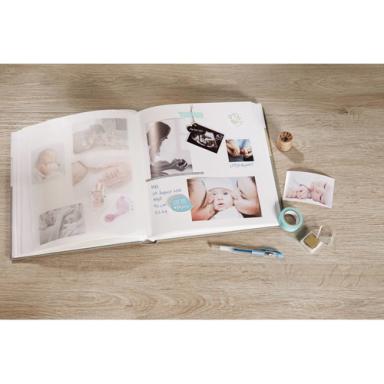 WALTHER DESIGN Walther Estrella blau    28x30,5 50 weiße Seiten Babyalbum UK133L