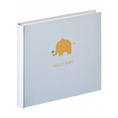 WALTHER DESIGN Walther Baby Animal blau   25x28 50 weiße Seiten / Elefant UK148L