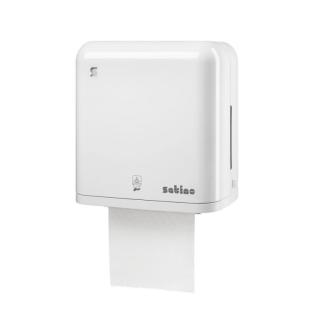 Bearbeitungsgebühr/Mietgebühr einmalig: Satino Sensor-Handtuchspender | weiß nur mit Leihvertrag für Papierhandtücher Artikel ||10078||