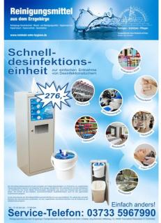 Schnelldesinfektionseinheit | Sonderangebot Erstaussattung Desinfektionseinheit geeignet für Innenbereich, inklusive Desinfektion, Tücher, Eimer, Deckel, Müllbeutel, Mülleimer