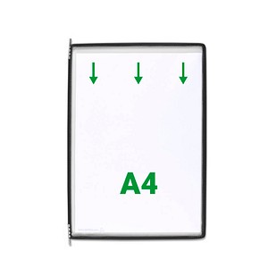 tarifold Drehzapfentafel, DIN A4, schwarz