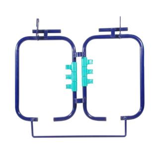 Zubehör/Ersatzteil: Abfalleinheit 2 x 70 Liter-Müllsäcke | Metall blau passend für Reinigungswagen Modular und Tecnoo