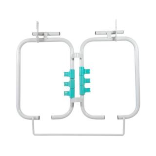 Zubehör/Ersatzteil: Abfalleinheit 2 x 70 Liter-Müllsäcke | Metall grau passend für Reinigungswagen Modular und Tecnoo