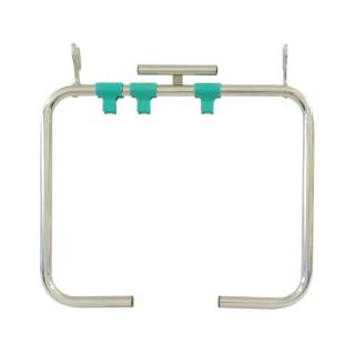 Zubehör/Ersatzteil: Abfalleinheit für 120-Liter-Müllsack | verchromt passend für Reinigungswagen Modular und Tecno