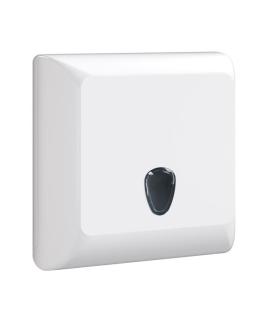 Handtuchspender "racon designo M" für 250 - 500 Blatt, mit Sichtfenster, , abschließbar | weißFalthandtuch-Spender passend für Handtuchpapier ||15020||, ||15026||, ||15017||