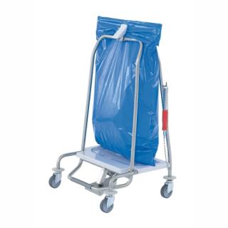 Abfallsammler Clappy mit Einspannvorrichtung | 70 Liter für 70-Liter-Kunststoffsäcke (575 x 1000 mm) 
