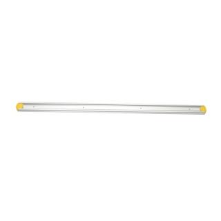 Gerätehalterschiene, 90 cm inklusive 2 farbige Endkappen | gelb Wandschiene aus Aluminium für Hygiene-Wandhaltersystem/Gerätehalter, passender Halter ||70598||