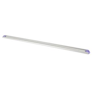 Gerätehalterschiene, 90 cm inklusive 2 farbige Endkappen | lila Wandschiene aus Aluminium für Hygiene-Wandhaltersystem/Gerätehalter, passender Halter ||70598||