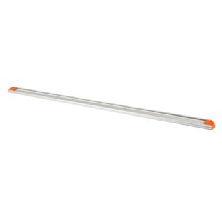 Gerätehalterschiene, 90 cm inklusive 2 farbige Endkappen | orange Wandschiene aus Aluminium für Hygiene-Wandhaltersystem/Gerätehalter, passender Halter ||70598||