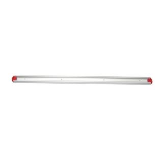 Gerätehalterschiene, 90 cm inklusive 2 farbige Endkappen | rot Wandschiene aus Aluminium für Hygiene-Wandhaltersystem/Gerätehalter, passender Halter ||70598||