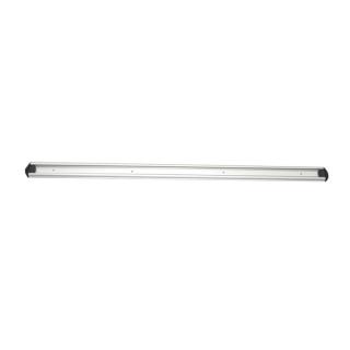 Gerätehalterschiene, 90 cm inklusive 2 farbige Endkappen | schwarz Wandschiene aus Aluminium für Hygiene-Wandhaltersystem/Gerätehalter, passender Halter ||70598||