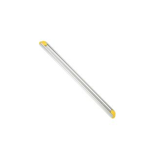 Gerätehalterschiene 50 cm inklusive 2 farbige Endkappen | gelb Wandschiene aus Aluminium für Hygiene-Wandhaltersystem/Gerätehalter, passende Halter ||70598|| 