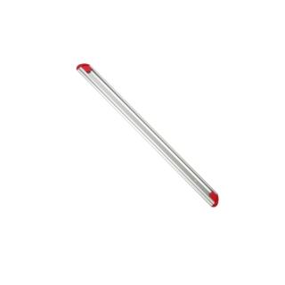 Gerätehalterschiene 50 cm inklusive 2 farbige Endkappen | rot Wandschiene aus Aluminium für Hygiene-Wandhaltersystem/Gerätehalter, passende Halter ||70598|| 