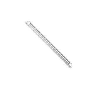 Gerätehalterschiene 50 cm inklusive 2 farbige Endkappen | weiß Wandschiene aus Aluminium für Hygiene-Wandhaltersystem/Gerätehalter, passende Halter ||70598|| 