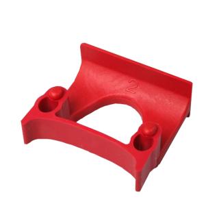 Geräte-Halter farbig, groß Ø 28 - 38 mm | rot passend für Gerätehalterschiene ||70596|| (90 cm), ||70602|| (50 cm)
