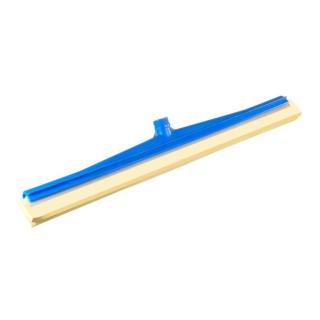 Hygiene Moosgummiwischer/Wasserschieber/Bodenwischer | 60 cm Kunststoffkörper blau, weißer Gummi, Außengewinde mit Innensechskant