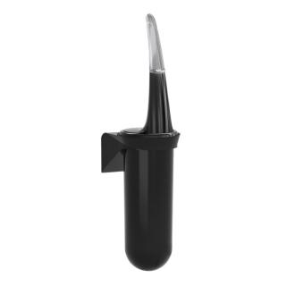 WC-Garnitur "Serie Skin Carbon" | schwarz für Wandmontage
