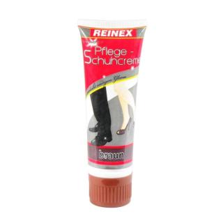 Schuhcreme 75 ml Tube | braun flüssige Pflege-Schuhcreme mit Schwamm