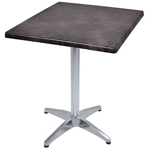 Garden Pleasure BRENTA Bistrotisch Holz dunkelgrau 70,0 x 70,0 x 74,0 cm