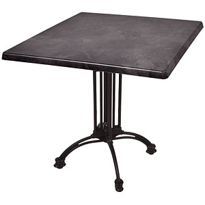 Garden Pleasure MORENA Bistrotisch Holz dunkelgrau 80,0 x 80,0 x 74,0 cm