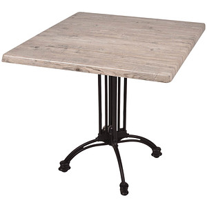 Garden Pleasure MORENA Bistrotisch Holz hellbraun 80,0 x 80,0 x 74,0 cm