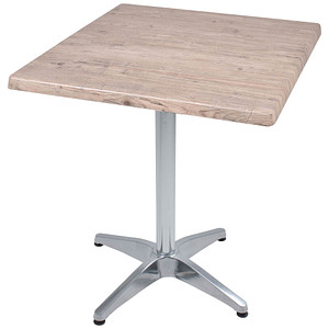 Garden Pleasure BRENTA Bistrotisch Holz hellbraun 70,0 x 70,0 x 74,0 cm