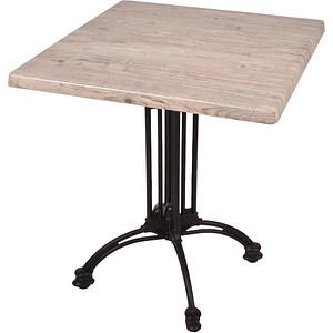 Garden Pleasure MORENA Bistrotisch Holz hellbraun 70,0 x 70,0 x 74,0 cm